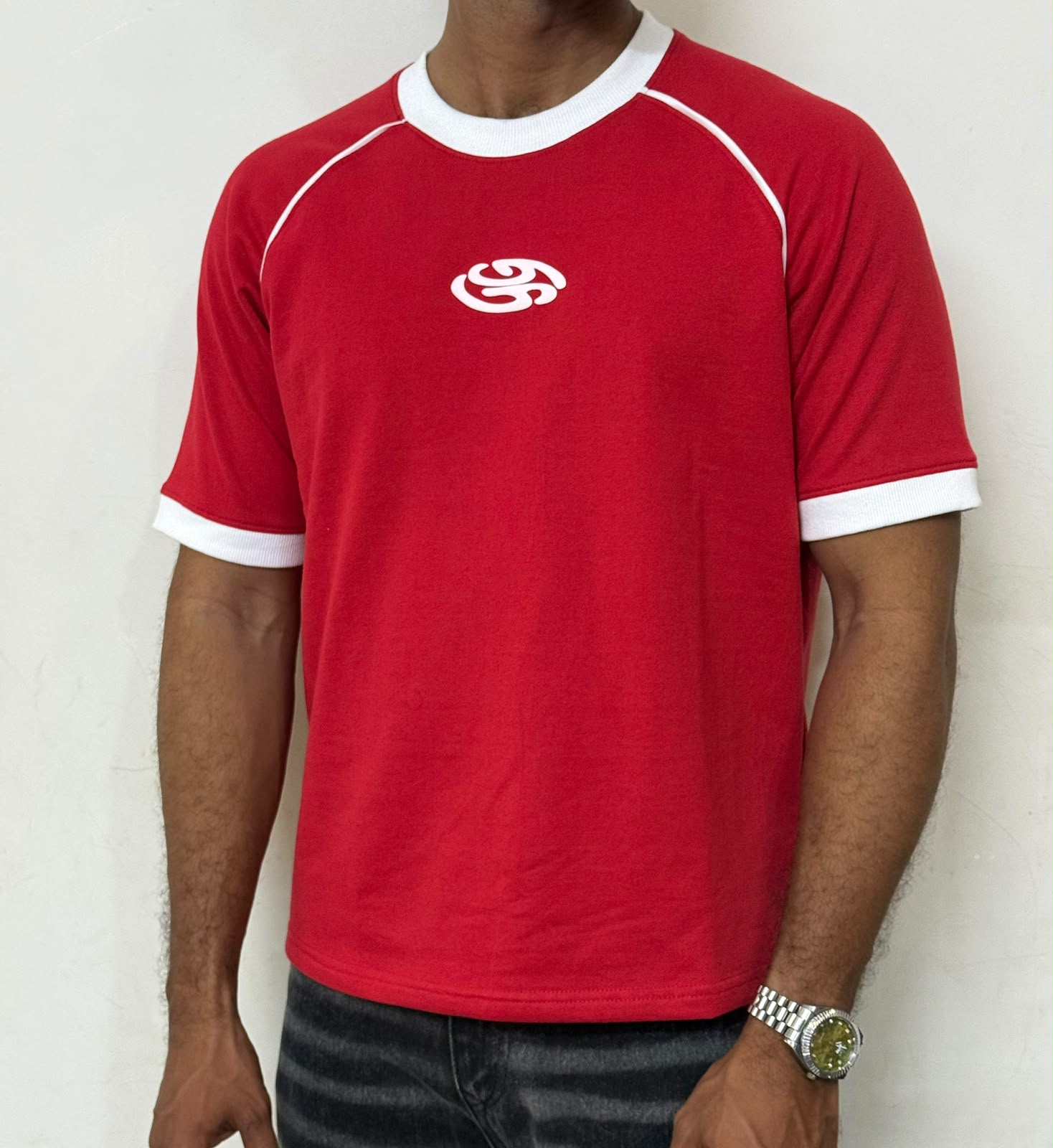 RAGLAN RINGER TEES - RED