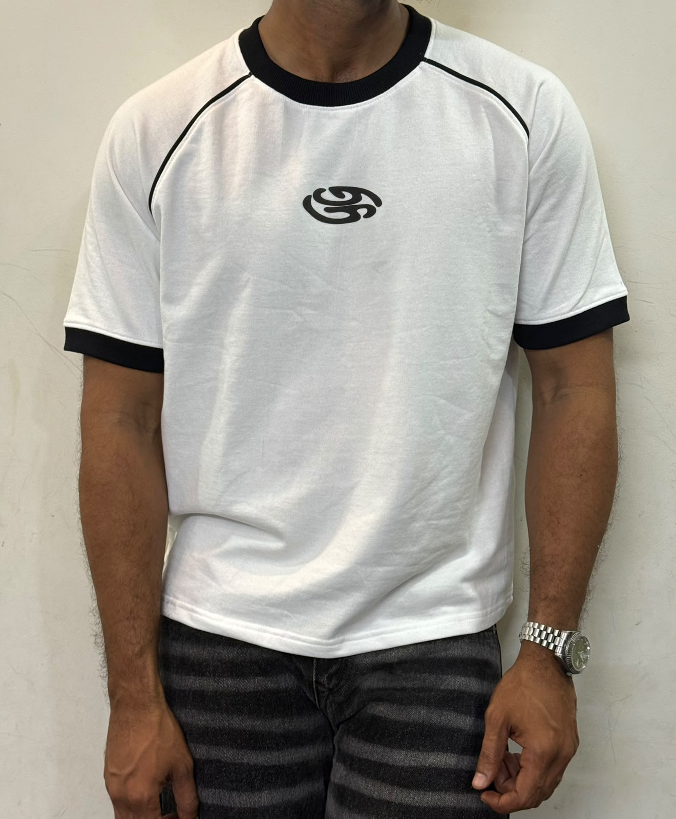 RAGLAN RINGER TEES - WHITE