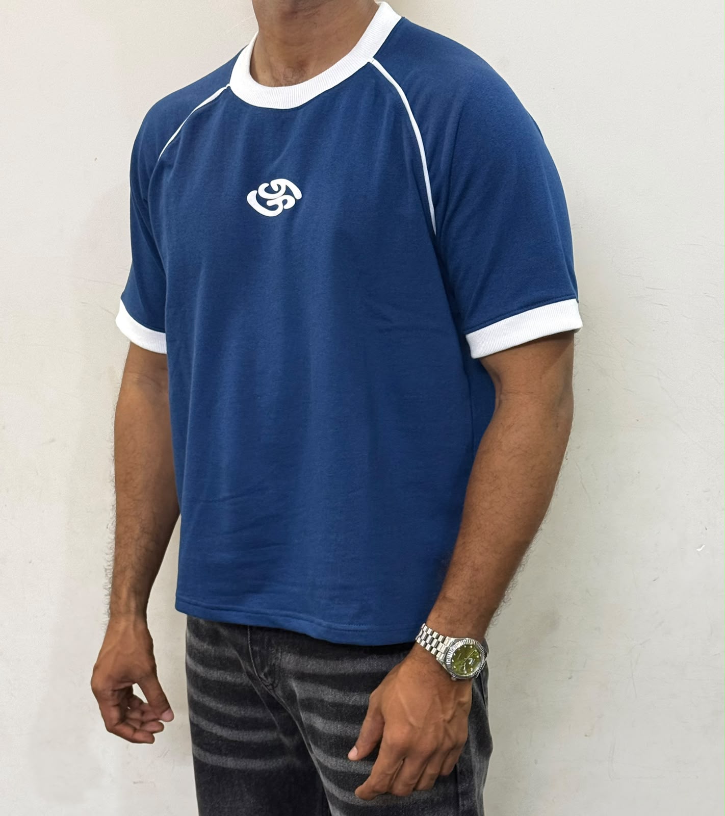 RAGLAN RINGER TEES - LAPIS BLUE
