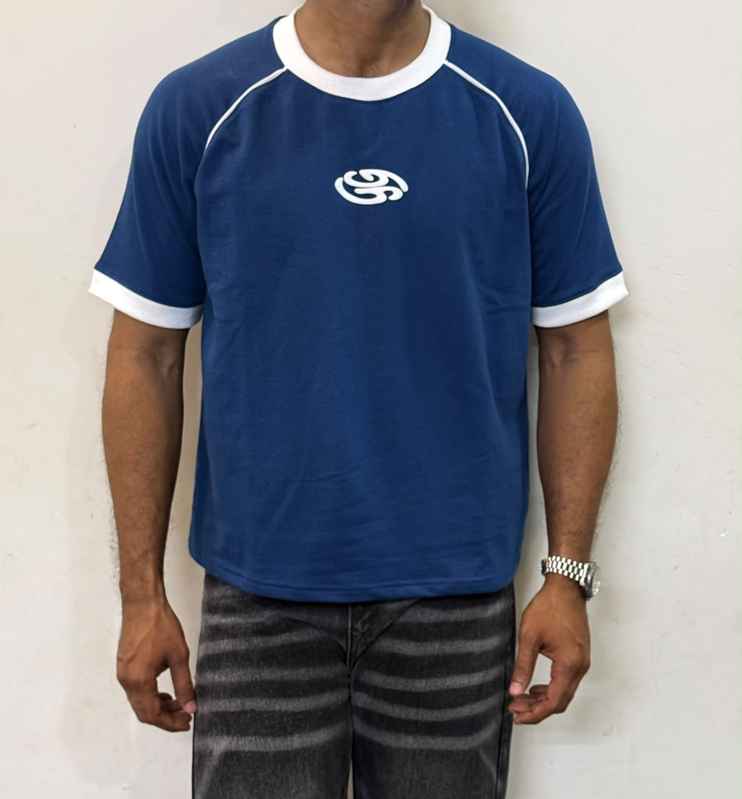 RAGLAN RINGER TEES - LAPIS BLUE