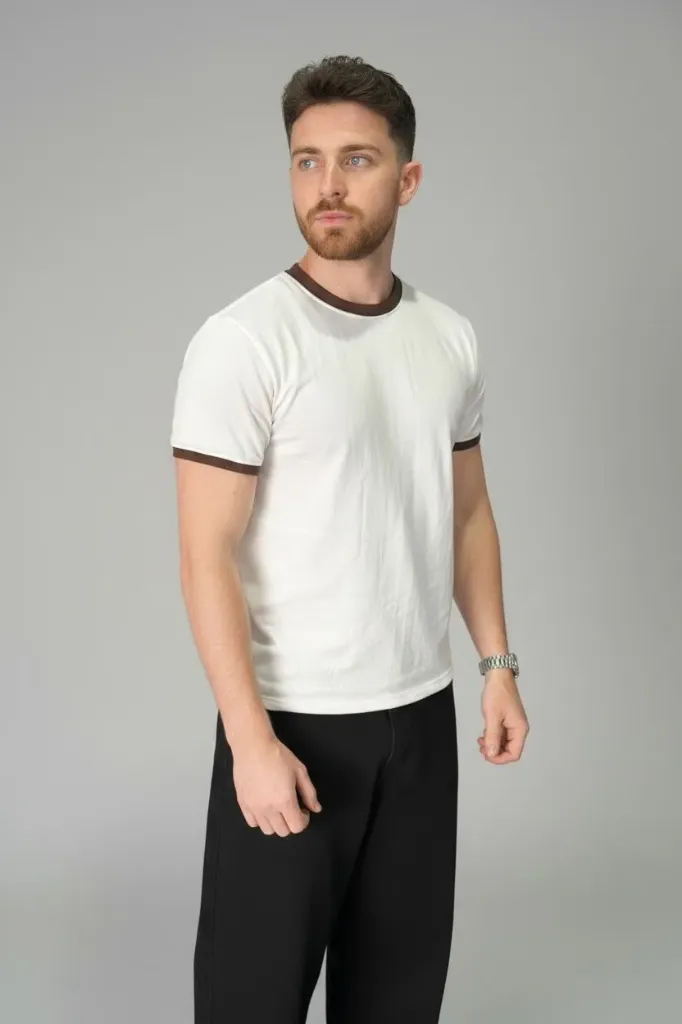 RINGER TEES - OFF WHITE