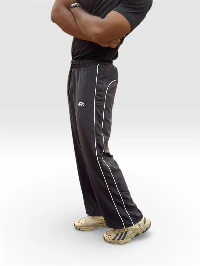 [M-DG-PPG] PIPING LOOSE FIT TRACK PANTS (M)